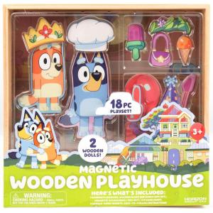 Bluey Magnetic Playset, Magnet Activity Toys, Great Birthday Parties, at-Home Activities, or Screen-Free Fun, Perfect Travel or Road Trip, Hours of Fun for Kids Ages 3,4,5,6,Multicolor,Medium,214618(Bluey House Project)