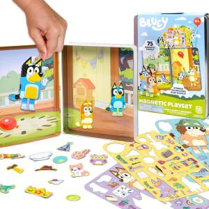 Bluey Magnetic Playset, Magnet Activity Toys, Great Birthday Parties, at-Home Activities, or Screen-Free Fun, Perfect Travel or Road Trip, Hours of Fun for Kids Ages 3,4,5,6,Multicolor,Medium,214618(Bluey Magnetic Playset)