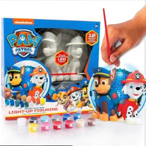 Bluey Paint Your Own Light-Up Figurine, Bingo Night Light, Toys for Kids, Playset, Party Decorations, Game, for Kids Ages 3+, Small(Paw Patrol Light-Up Figurines)