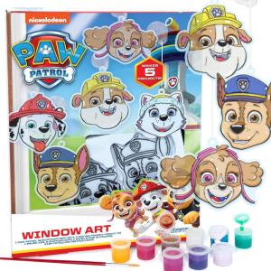 Bluey Window Art Suncatchers Kit for Kids to Paint, Great at-Home Craft Activity or Birthday Party Idea, Toys for Ages 3, 4, 5, 6(Paw Patrol)