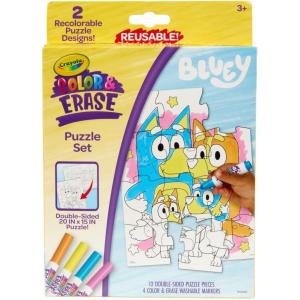 Crayola Bluey Color Wonder Magic Light Brush, Mess Free Painting Station for Kids, Holiday for Kids, Toddler Bluey Toys & Activities, Ages 3+(Color & Erase: Bluey Puzzle Set)