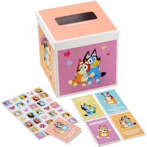 Hallmark Bluey Kids Birthday Card with Sound and Light (Happiest Day Ever) for Son, Daughter, Grandchild(Bluey Valentine’s Day)