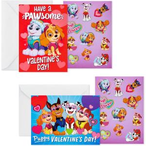 Hallmark Bluey Valentines Day Cards and Stickers for Kids School (24 Classroom Valentines with Envelopes)(Paw Patrol Valentines with Stickers)
