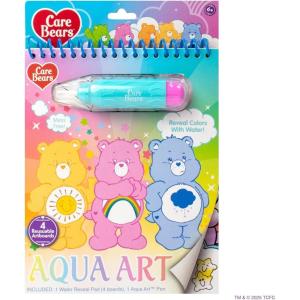 Horizon Group USA Bluey Aqua Art – Reusable Water Reveal Activity Pages With Water Pen for No-Mess Drawing and Coloring(Care Bears)
