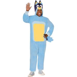 Spirit Halloween Bluey Adult Bandit Heeler Costume | Officially Licensed | Group Costume Jumpsuit Outfit