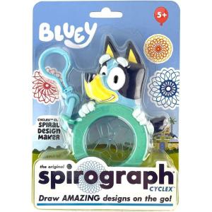Spirograph Cyclex Clip Bluey – The Easy Way to Make Countless Amazing Designs – Rotating Stencil Wheel – Travel Ages 5+(Bluey)