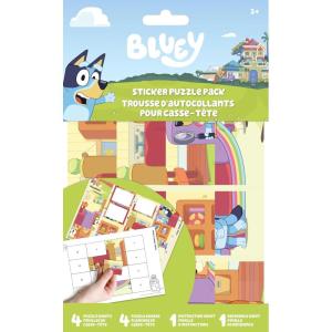 Trends International – Bluey Bandit and Chilli Adventures Sticker Puzzle Pack – 12 Puzzles, 4 Boards – Multicolor – Beginner – Ages 3+