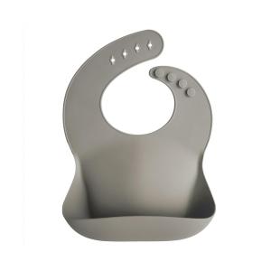 mushie x Bluey Silicone Baby Bib | Adjustable Fit Waterproof Bibs (Bluey Ivory)(Silver Sage)