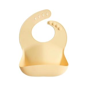 mushie x Bluey Silicone Baby Bib | Adjustable Fit Waterproof Bibs (Bluey Ivory)(Sunshine)