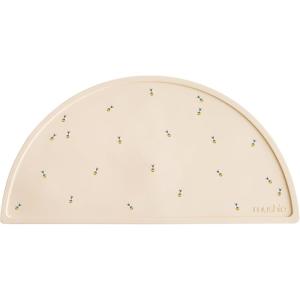 mushie x Bluey Silicone Placemat for Kids | BPA-Free Non-Slip Design (Bluey Ivory)(Bees)