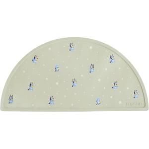 mushie x Bluey Silicone Placemat for Kids | BPA-Free Non-Slip Design (Bluey Ivory)(Bluey Sage)
