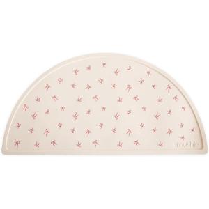 mushie x Bluey Silicone Placemat for Kids | BPA-Free Non-Slip Design (Bluey Ivory)(Bows)