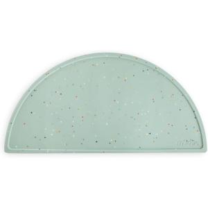 mushie x Bluey Silicone Placemat for Kids | BPA-Free Non-Slip Design (Bluey Ivory)(Cambridge Blue Confetti)