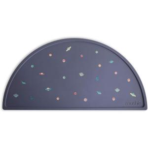 mushie x Bluey Silicone Placemat for Kids | BPA-Free Non-Slip Design (Bluey Ivory)(Planets)