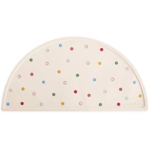 mushie x Bluey Silicone Placemat for Kids | BPA-Free Non-Slip Design (Bluey Ivory)(Smiley Face)