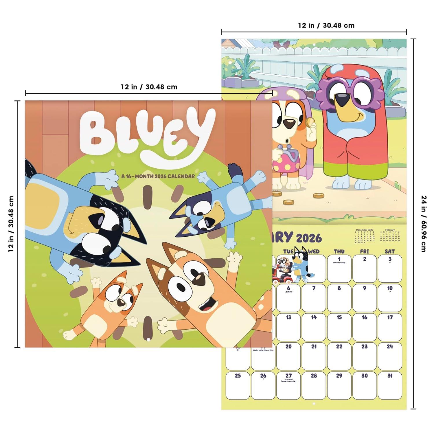 image2026 Bluey Wall Calendar