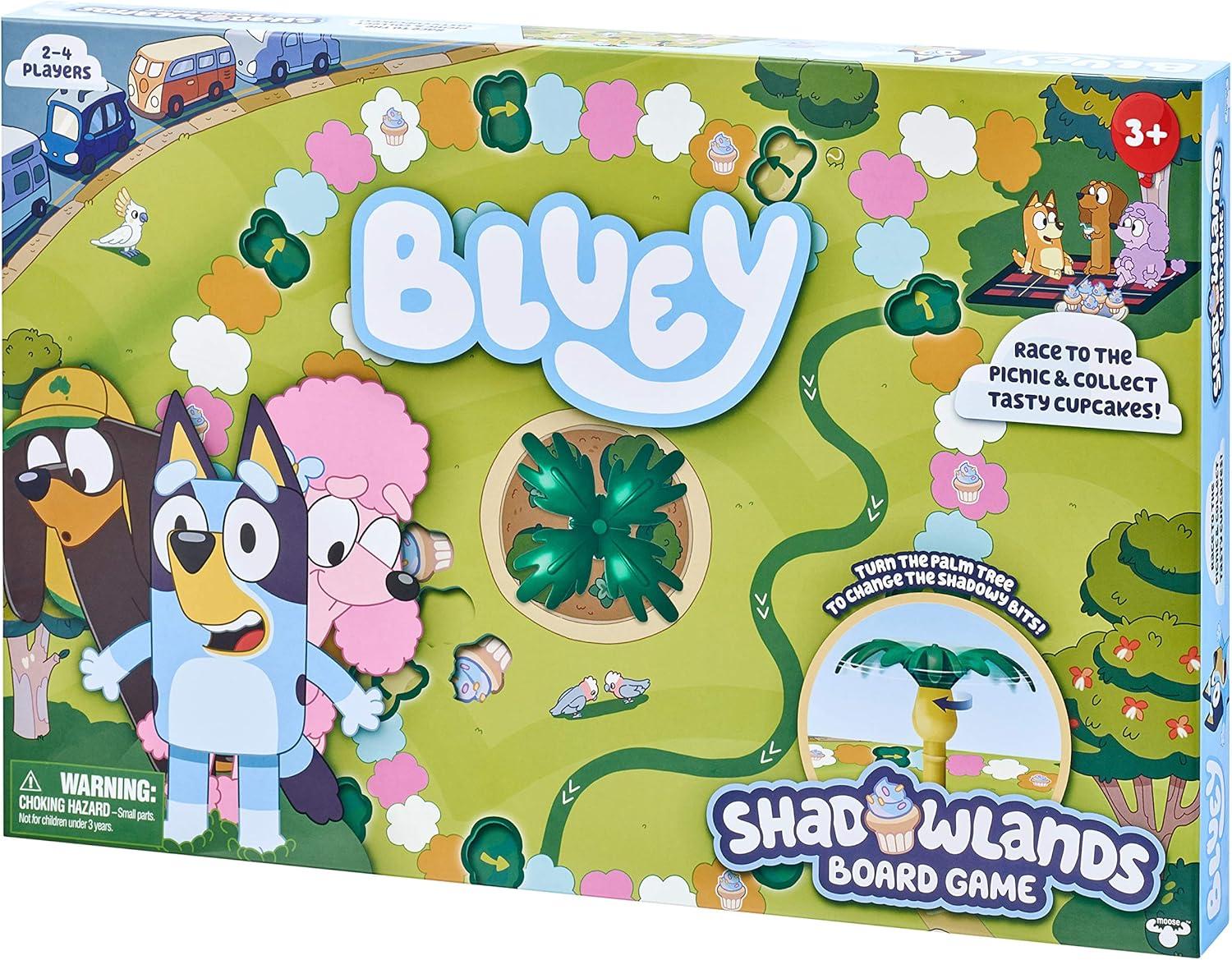 imageBluey Shadowlands Board Game Family Game Night Unpredictable Fun Engaging Fun for All Collect All 5 Cupcake Cards 24 Players for Ages 3 Multicolor 13011