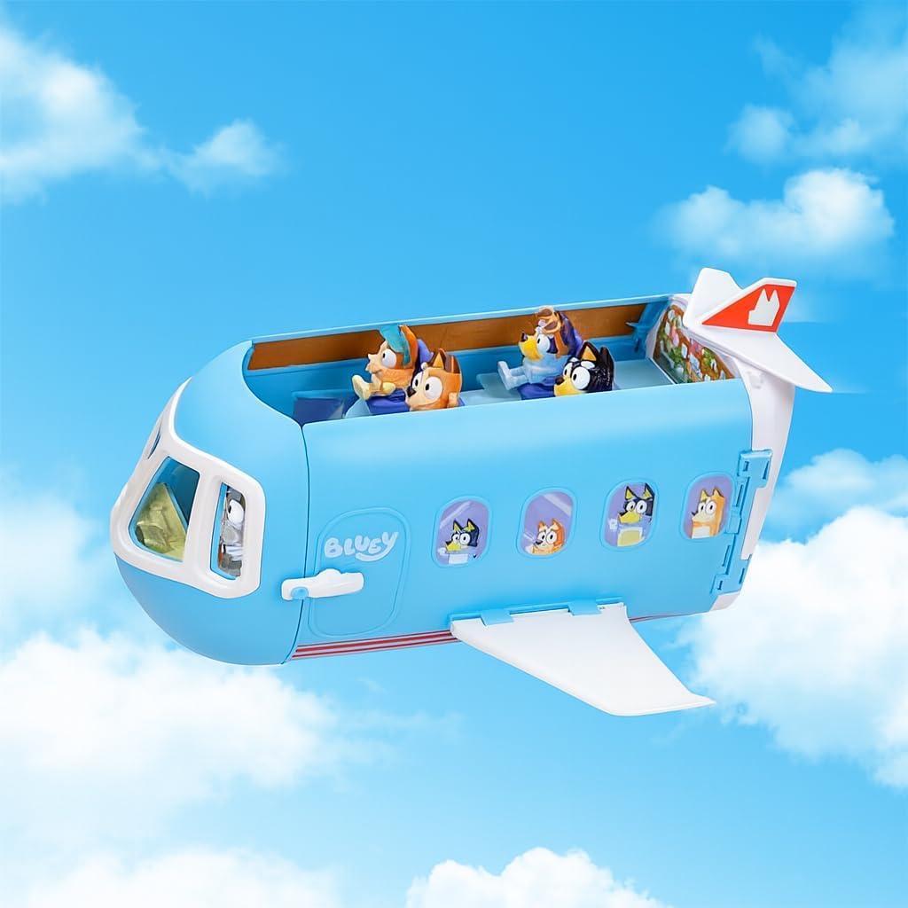 imageBluey 3in1 Transforming Airplane Toys for Kids Playset Turns into Resort ampamp Boat Airplane Toys for Kids 58 Includes Exclusive Captain Figure