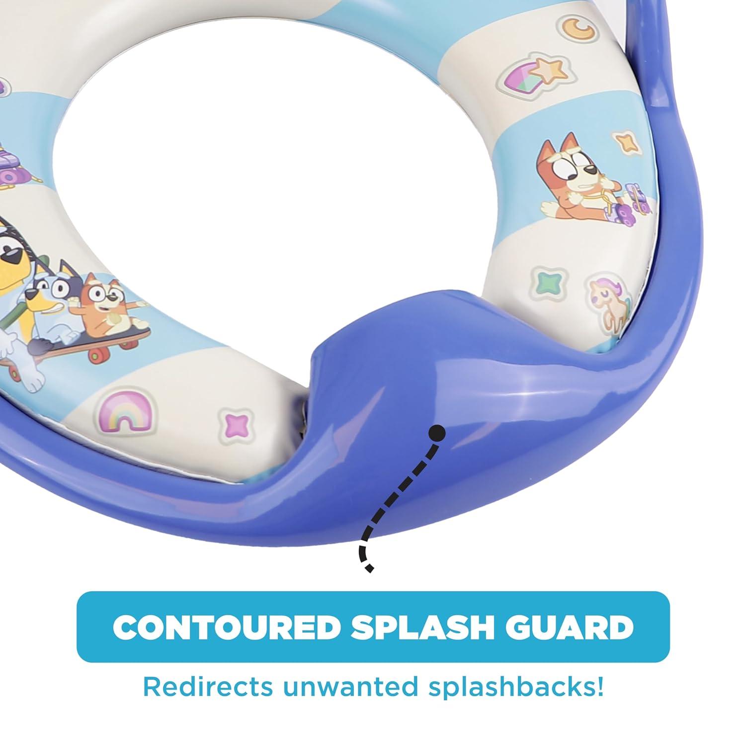 imageBluey 5 Piece Potty Go Kit Training System Includes Soft and Travel Potties Stickers Hook and Storage Bag
