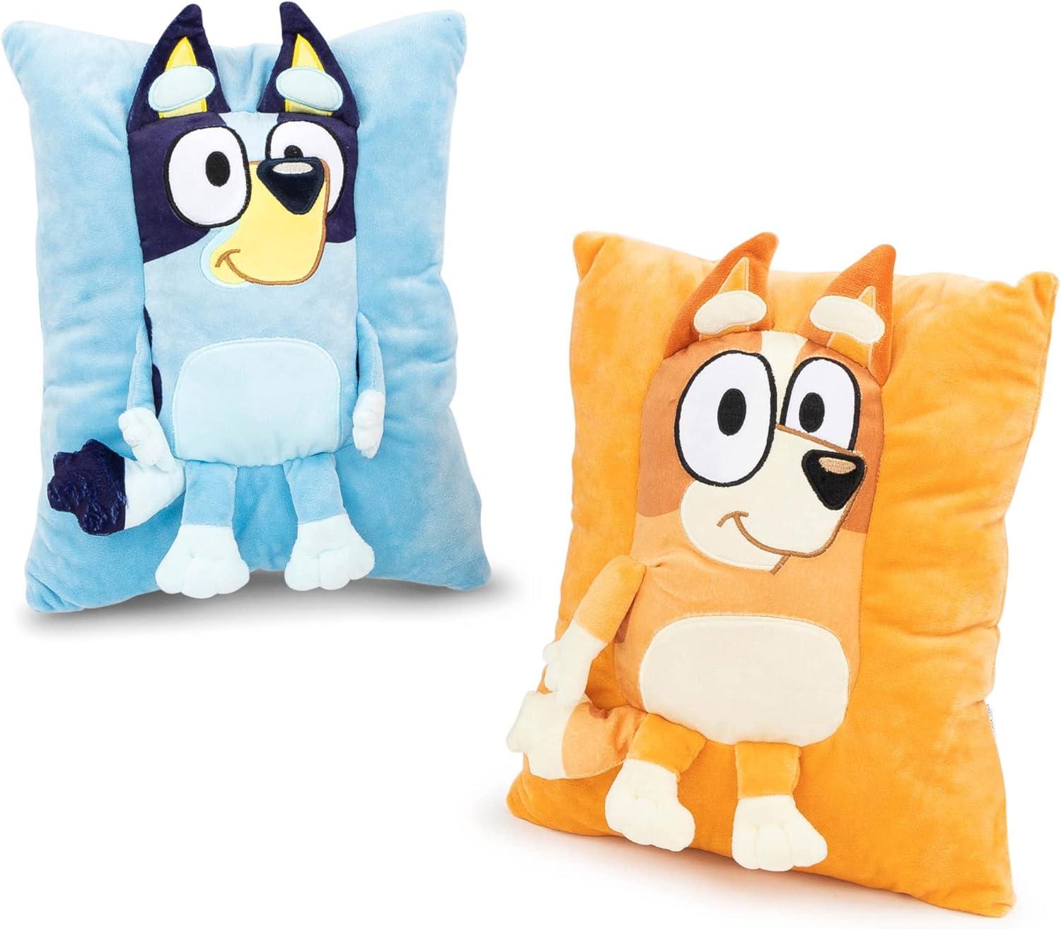 imageBluey Bingo Snuggle Pillow Super Soft Plush Decorative Throw Pillow Measures 13 Inches Official ProductOrange Bingo