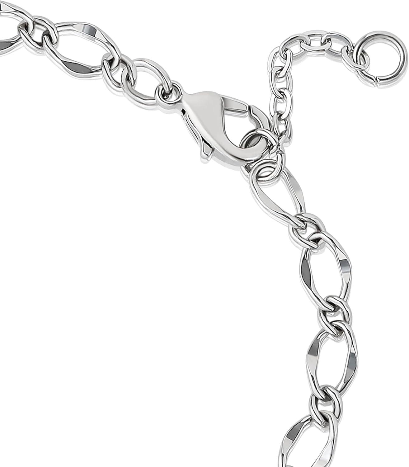 imageBluey Bracelet for Girls with Heeler Family Heart Charm Official License 7quot1quot Heart Bracelet with Clear Crystals