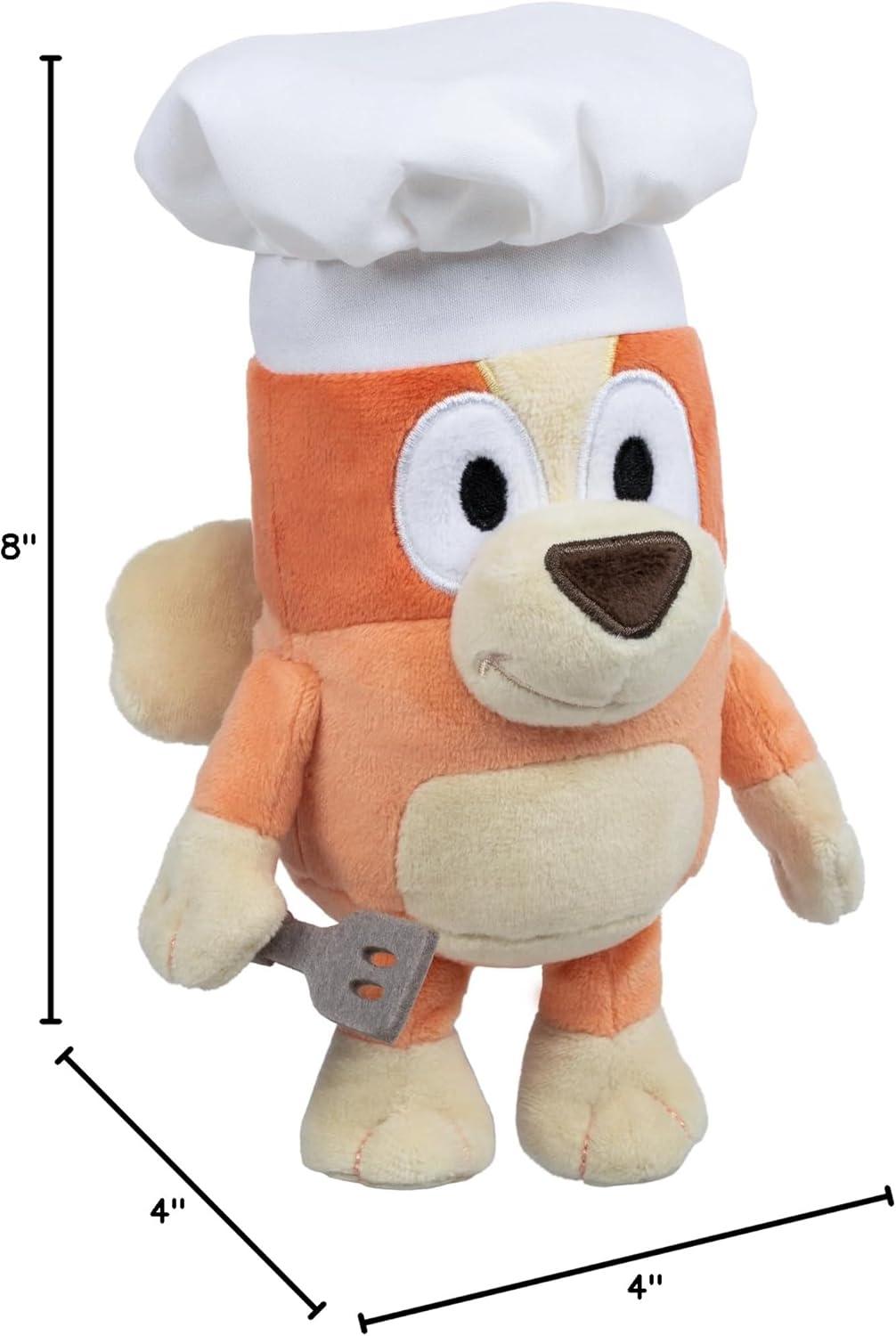 imageBluey Friends Plush Soft Toy Chef Bingo with Chef Hat and Spatula
