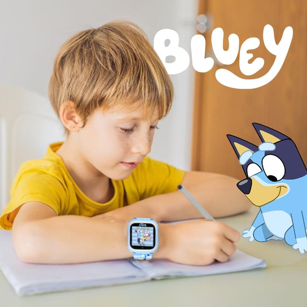 imageBluey Kids Smartwatch with Camera Games Pedometer and Audio Recorder for Creative Play and Learning 15quot Touchscreen Blue Fits 55quot80quot Wrists for Boys and Girls Ages 3