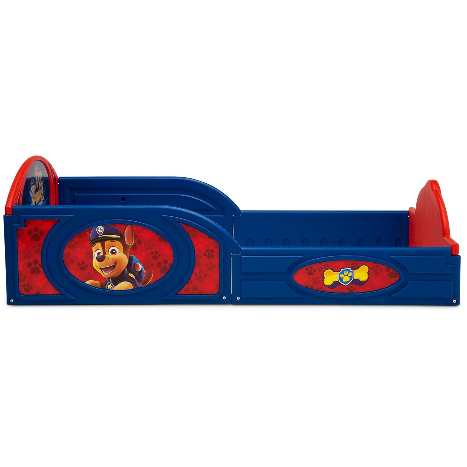imageDelta Children Bluey 4Piece Toddler RoominaBox Set Includes Sleep and Play Toddler Bed Table 1 Chair and Fabric Toy Box BluePaw Patrol