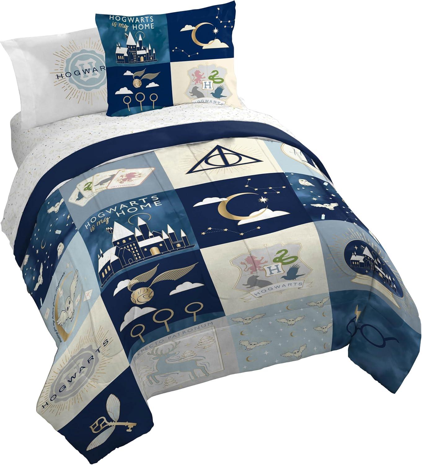 imageJay Franco Kids Comforter Set Includes Sheets and Pillow Covers Soft and Cozy Bed Set for Stylish Room Decor Blue Bluey ampamp Bingo 7 Piece FullMulti Harry Potter