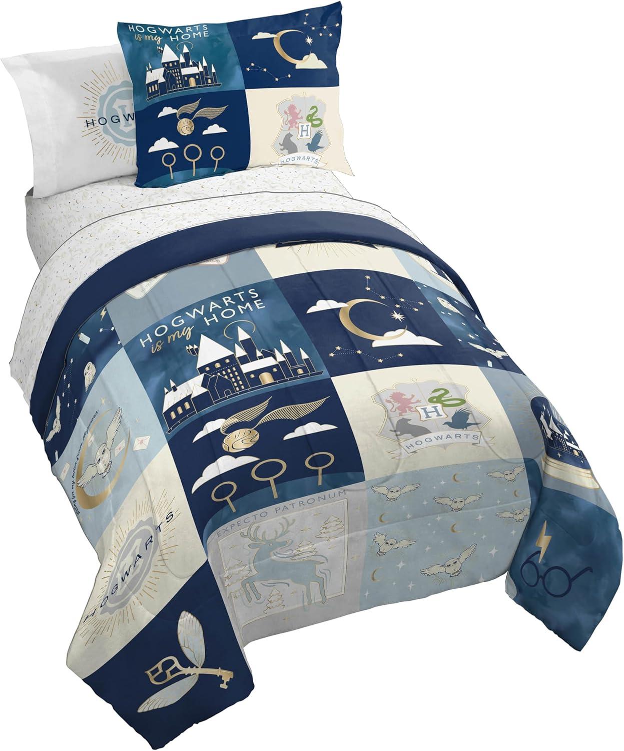 imageJay Franco Kids Comforter Set Includes Sheets and Pillow Covers Soft and Cozy Bed Set for Stylish Room Decor Blue Bluey ampamp Bingo 7 Piece FullMulti Harry Potter