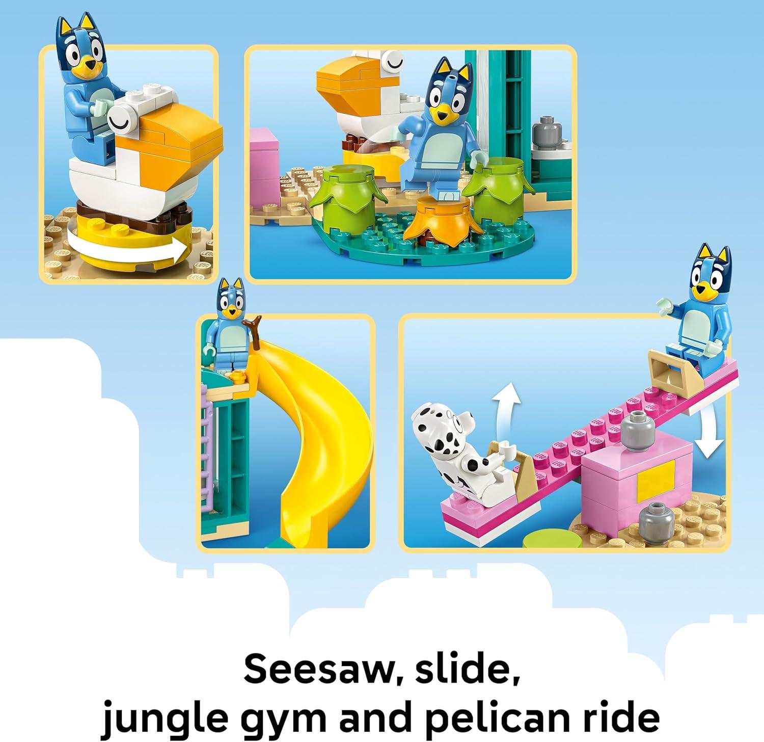 imageLEGO Bluey Playground Fun with Bluey and Chloe Sensory Building Blocks Preschool Pretend Play ampamp Learning Toys for Kids 4 Year Old Girl ampamp Boy Birthday Gifts 11201