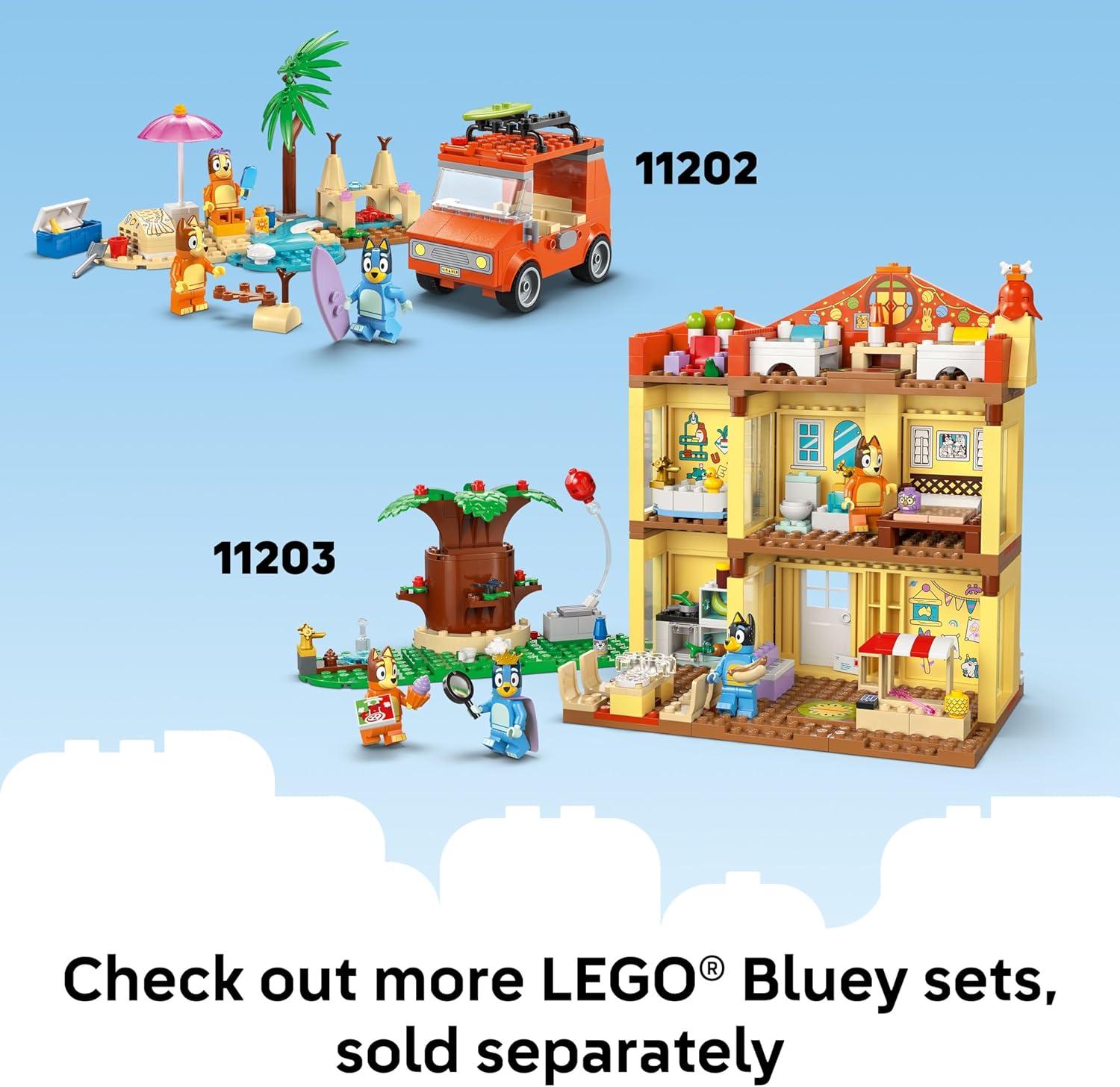imageLEGO Bluey Playground Fun with Bluey and Chloe Sensory Building Blocks Preschool Pretend Play ampamp Learning Toys for Kids 4 Year Old Girl ampamp Boy Birthday Gifts 11201