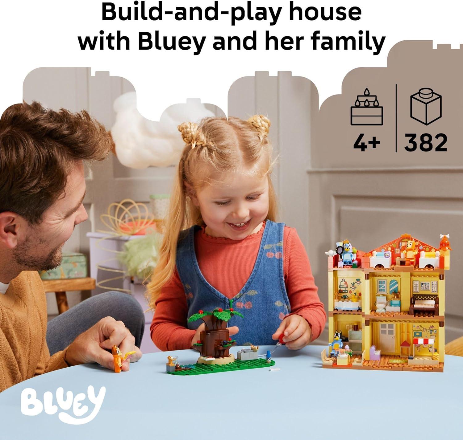 imageLego Bluey Blueys Family House Toddler Toy for 4 Year Old Boys and Girls House Playset Includes Bluey and 5 Popular Characters Great Birthday Gift Idea for Preschoolers 11203