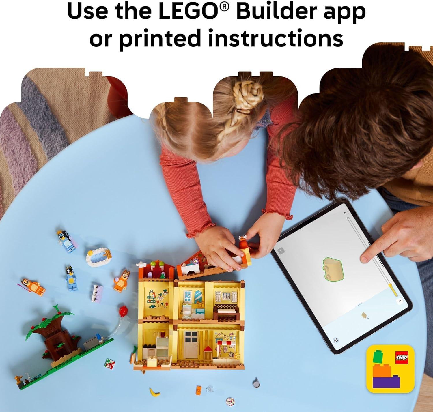 imageLego Bluey Blueys Family House Toddler Toy for 4 Year Old Boys and Girls House Playset Includes Bluey and 5 Popular Characters Great Birthday Gift Idea for Preschoolers 11203