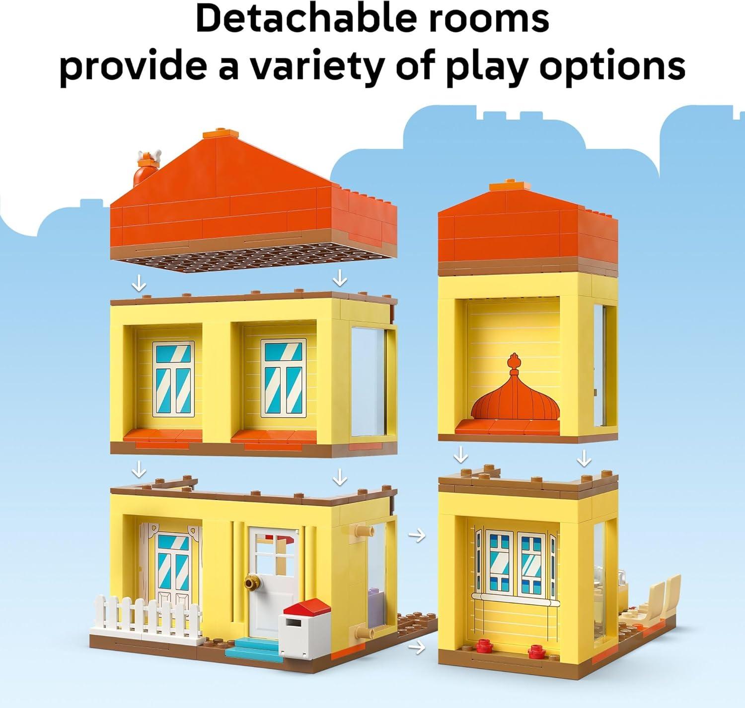 imageLego Bluey Blueys Family House Toddler Toy for 4 Year Old Boys and Girls House Playset Includes Bluey and 5 Popular Characters Great Birthday Gift Idea for Preschoolers 11203