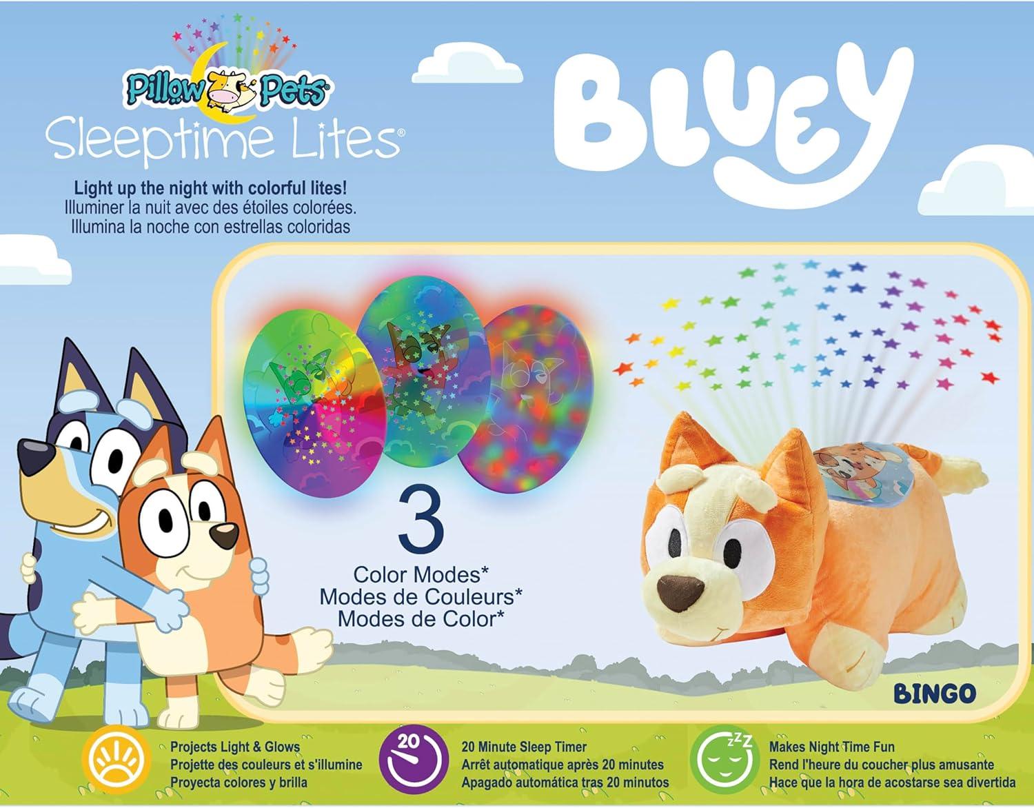 imagePillow Pets 11quot BBC Studios Bingo Plush Toy Stuffed Animal Soft Pillow Sleeptime Light
