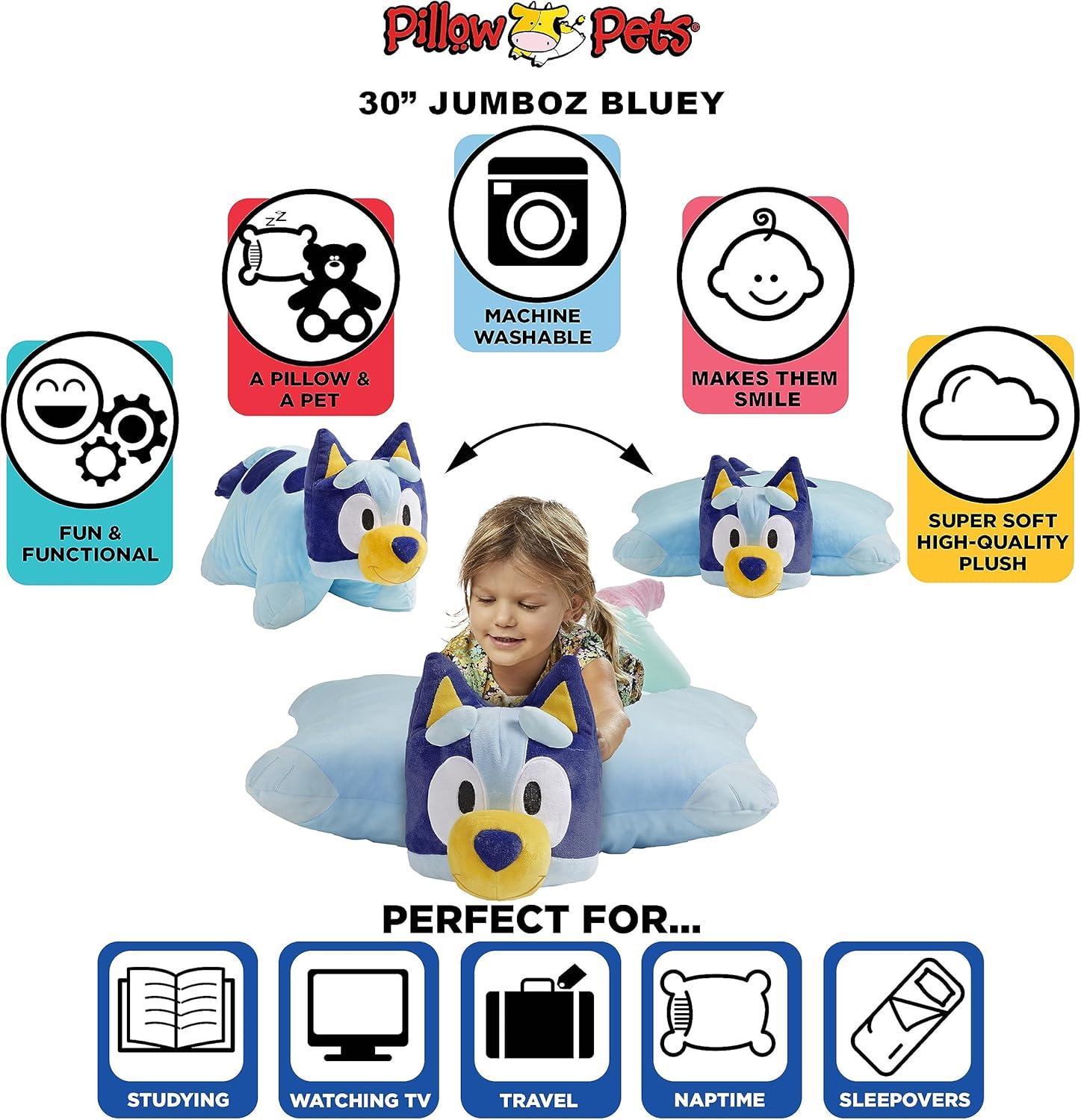 imagePillow Pets Jumbo Bluey Stuffed Animal Plush Toy