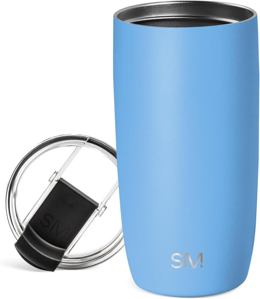 imageSimple Modern Holiday Bluey 40 oz Trek Tumbler with Handle and Straw Lid Cup Holder Friendly Insulated Stainless Steel Travel Mug Bluey Christmas MorningSnow Day