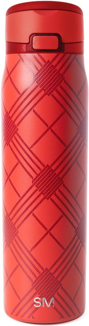 imageSimple Modern Holiday Bluey 40 oz Trek Tumbler with Handle and Straw Lid Cup Holder Friendly Insulated Stainless Steel Travel Mug Bluey Christmas MorningHoliday Flannel