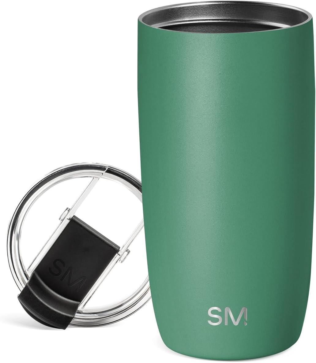 imageSimple Modern Holiday Bluey 40 oz Trek Tumbler with Handle and Straw Lid Cup Holder Friendly Insulated Stainless Steel Travel Mug Bluey Christmas MorningBasil