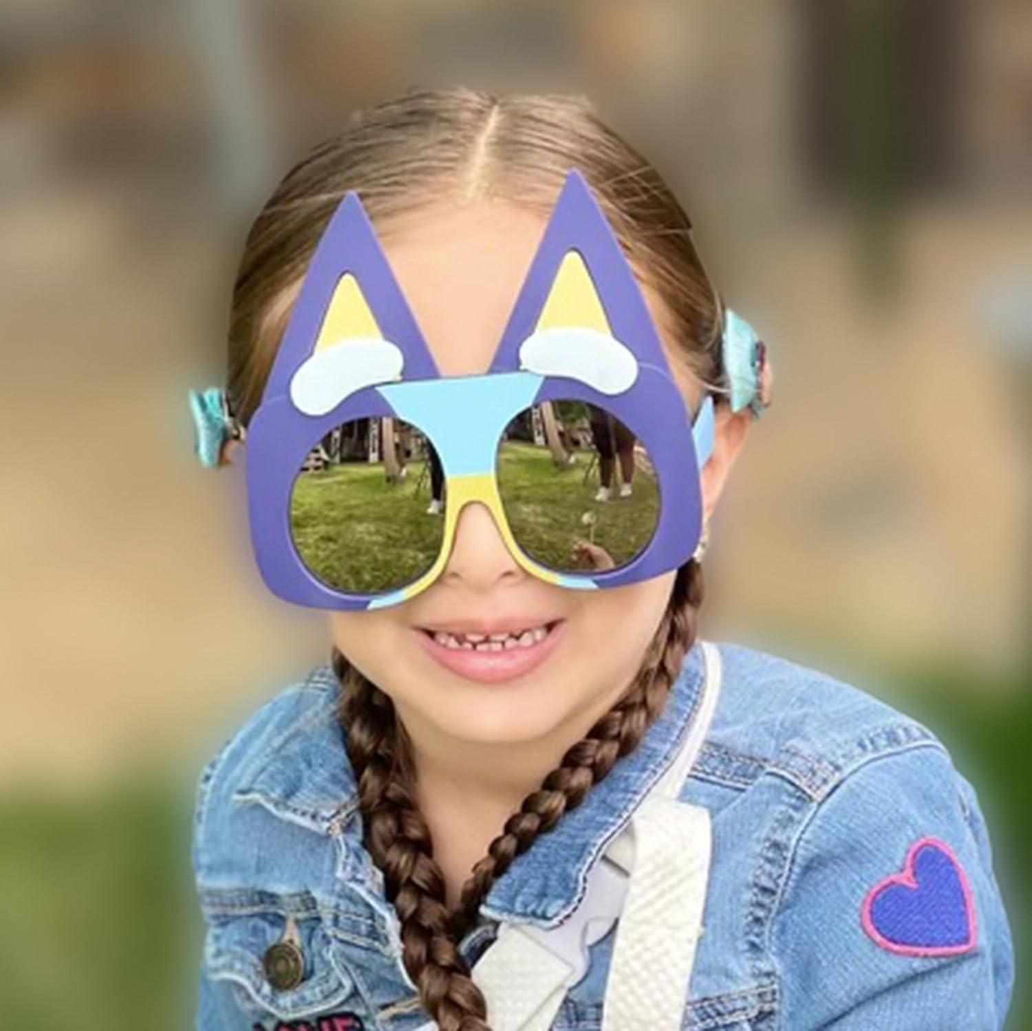 imageSunStaches Official Bluey Sunglasses Bluey Dress Up Costume Play UV 400 One Size Fits Most Kids