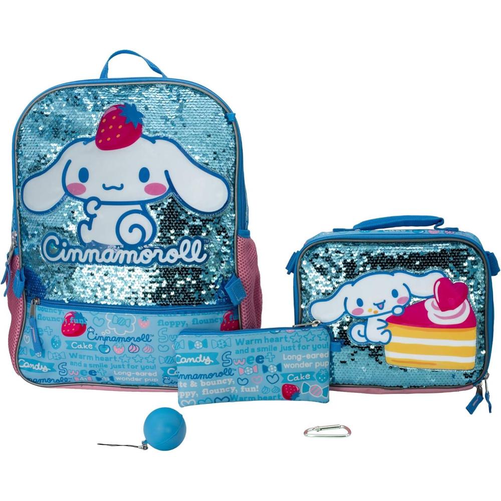 imageAI ACCESSORY INNOVATIONS Bluey 4 Piece Backpack Set for Pre School Girls ampamp Boys Kids 16quot School BagKawaii