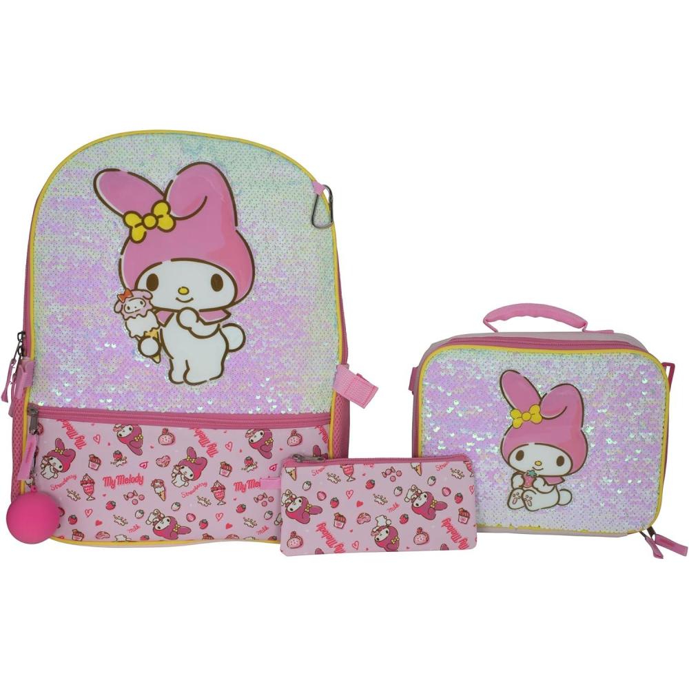 imageAI ACCESSORY INNOVATIONS Bluey 4 Piece Backpack Set for Pre School Girls ampamp Boys Kids 16quot School BagPink