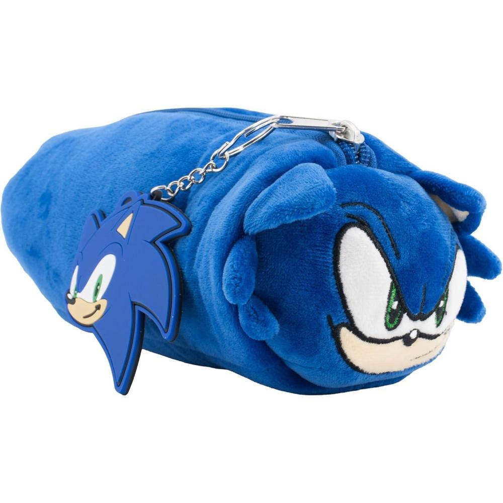 imageAI ACCESSORY INNOVATIONS Bluey Soft Plush MultiFunction Storage Case Kids Plush Bag Charm with 3D Features BlueSonic