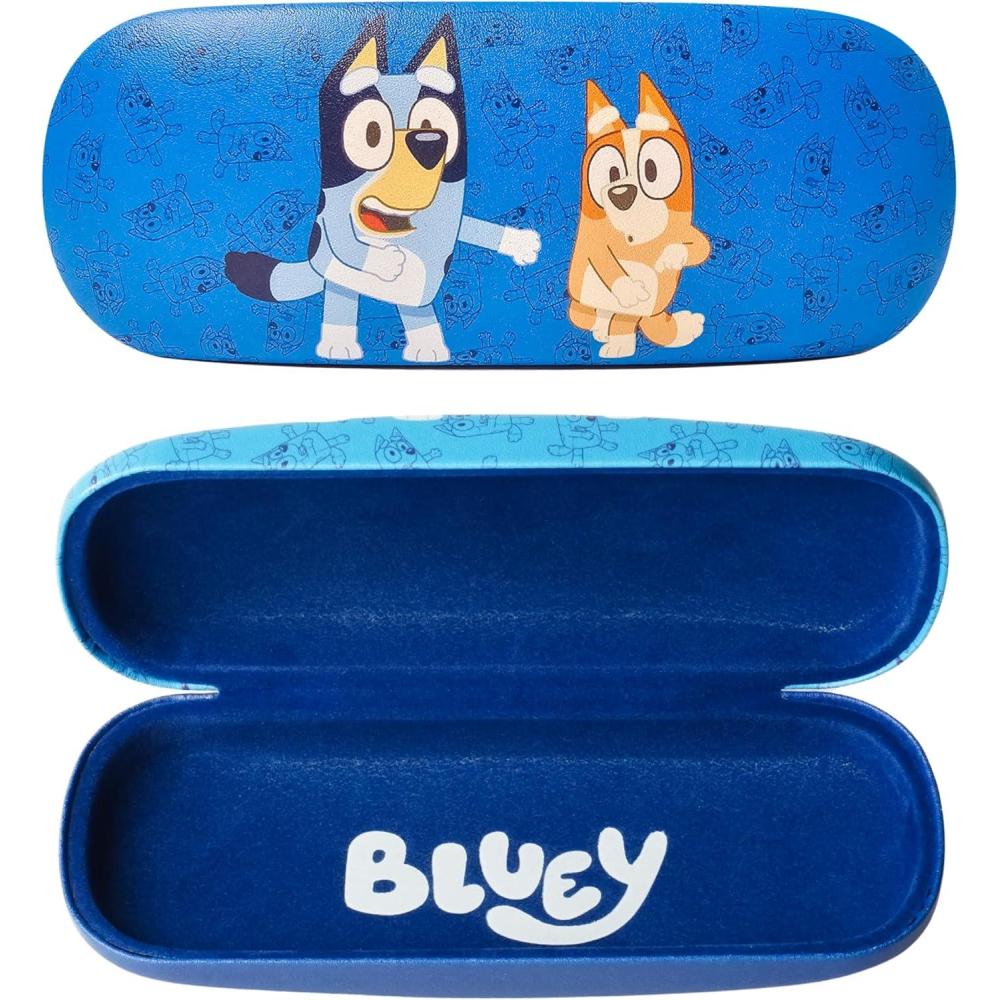 imageARKAID Kids Glasses Case Bluey SpiderMan Sonic TMNT Paw Patrol Jurassic Mickey Mouse Kid Size ProtectionBluey