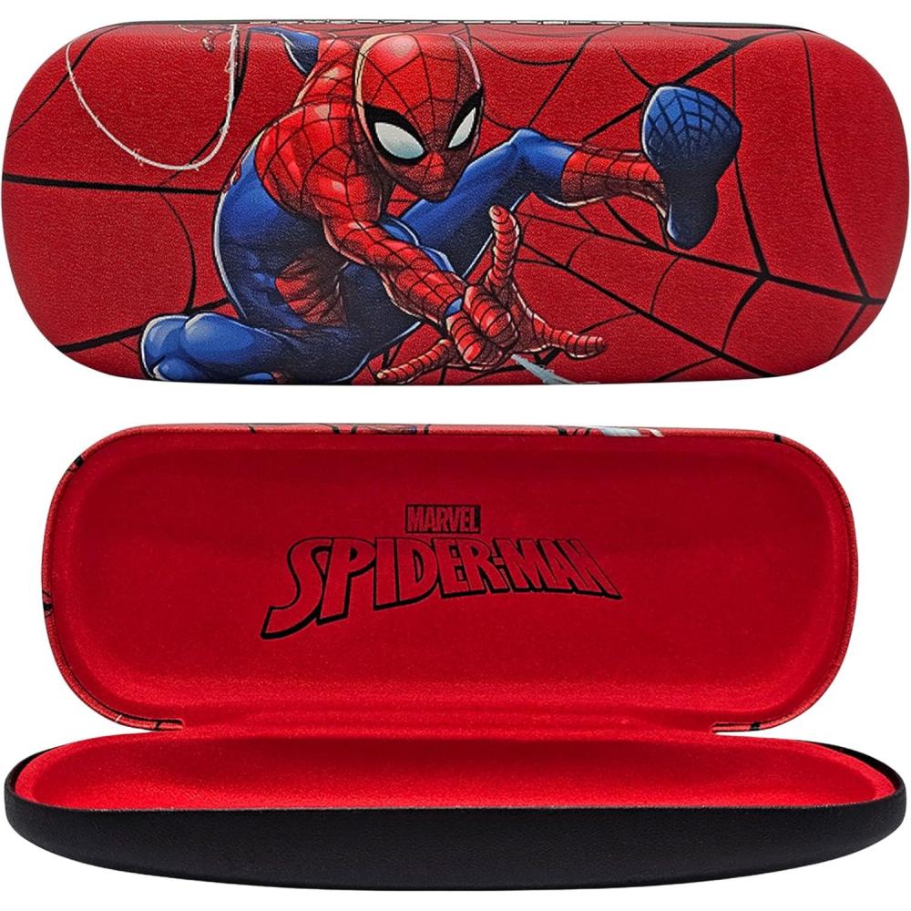 imageARKAID Kids Glasses Case Bluey SpiderMan Sonic TMNT Paw Patrol Jurassic Mickey Mouse Kid Size ProtectionSpiderman