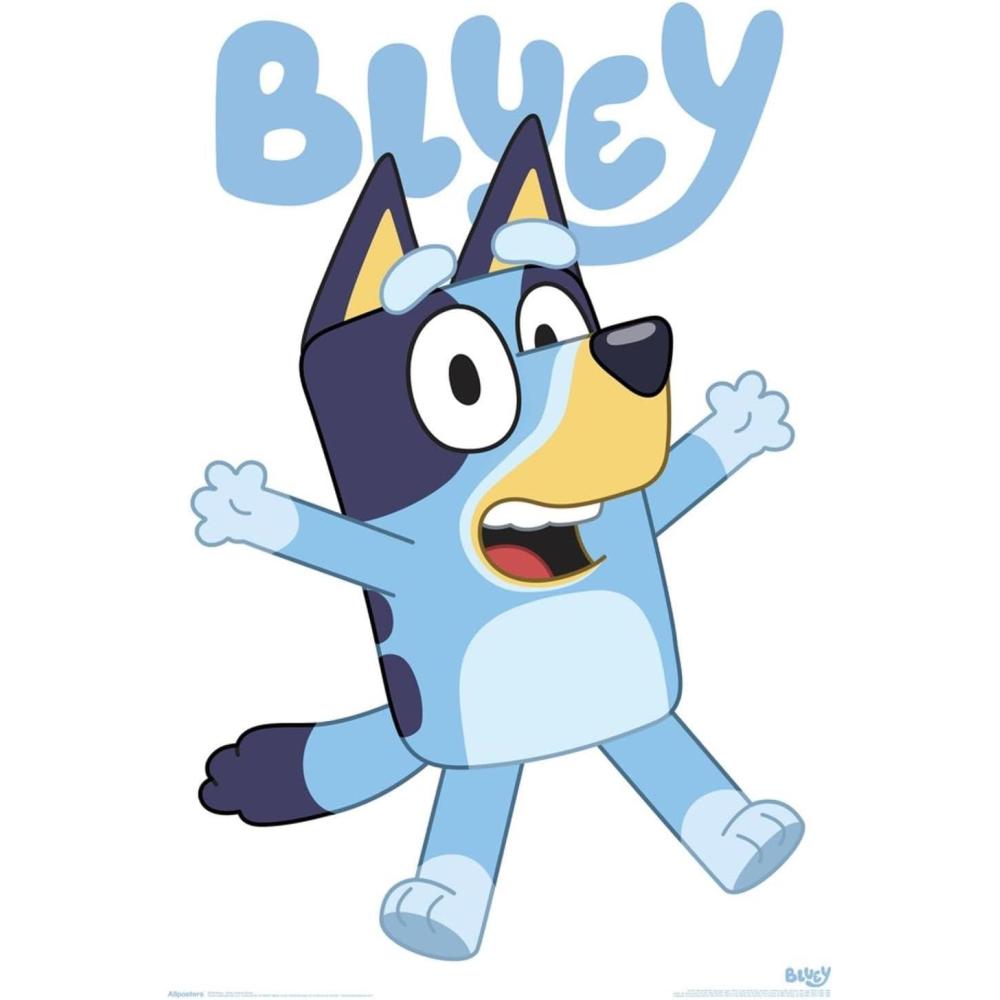 imageBluey Bluey Feature Series Wall Poster 19Lquot x 13Wquot Premium Unframed VersionPremium Unframed Version