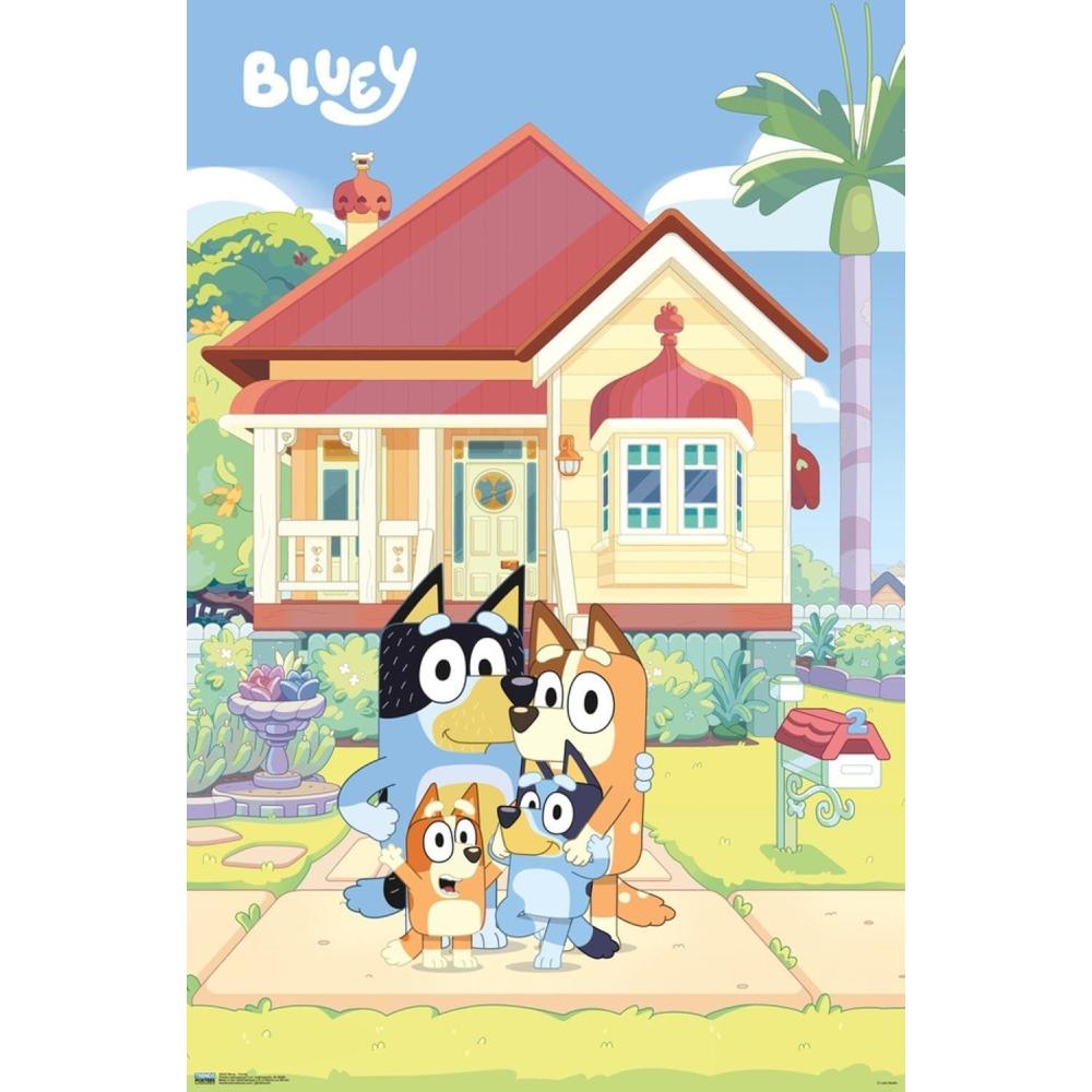 imageBluey Family Wall Poster 19Lquot x 13Wquot Premium Unframed VersionPremium Unframed Version