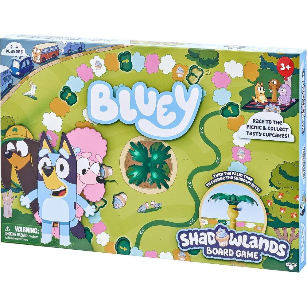 imageBluey Shadowlands Board Game Family Game Night Unpredictable Fun Engaging Fun for All Collect All 5 Cupcake Cards 24 Players for Ages 3 Multicolor 13011
