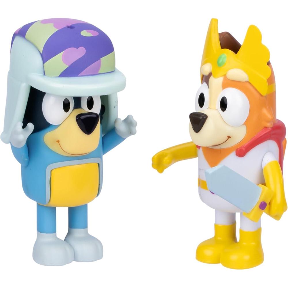 imageBluey Animal Costume Toy Figurines Pack of 2 Robust Articulated Character Toys with Zebra and Cheetah Onesies Small Action Figures for Kids Ages 3Fairytale